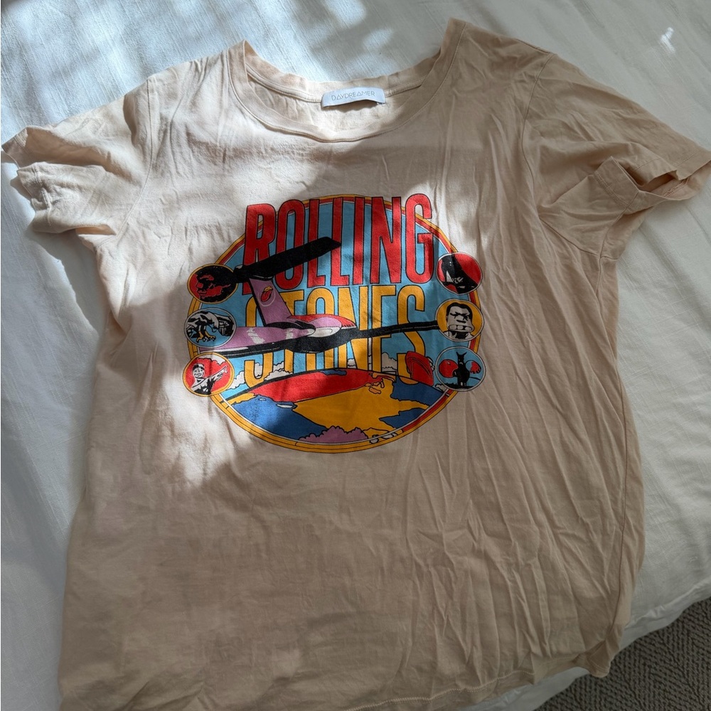 The Rolling Stones Kids Tee - Cream and Multicolor